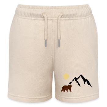mountain bär - Kinder Organic Joggingshorts Mini Bolter von Stanley/Stella - Natur - Vorne