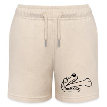 Chien Avide Affamé Gros Os Avalé - Short de jogging enfant bio Stanley/Stella - écru doux - Devant