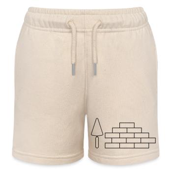 Maçon - Short de jogging enfant bio Stanley/Stella - écru doux - Devant