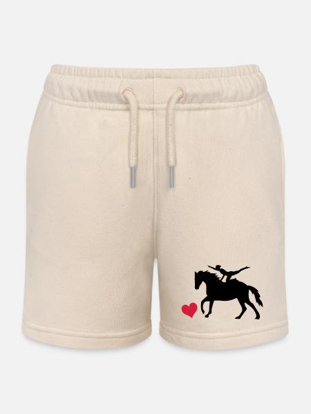 Voltigieren - Kinder Organic Joggingshorts Mini Bolter von Stanley/Stella - Natur