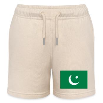 Pakistan flag / Drapeau Pakistan - Short de jogging enfant bio Stanley/Stella - écru doux - Devant