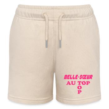 Belle Sœur au top - Short de jogging enfant bio Stanley/Stella - écru doux - Devant