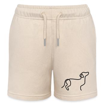 Dackel - Kinder Organic Joggingshorts Mini Bolter von Stanley/Stella - Natur - Vorne