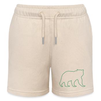 Bär - Kinder Organic Joggingshorts Mini Bolter von Stanley/Stella - Natur - Vorne