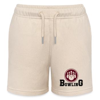 bowling - Kids Organic Sweat Shorts by Stanley/Stella - soft Ecru - Front