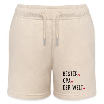 Opa - Kinder Organic Joggingshorts Mini Bolter von Stanley/Stella - Natur - Vorne
