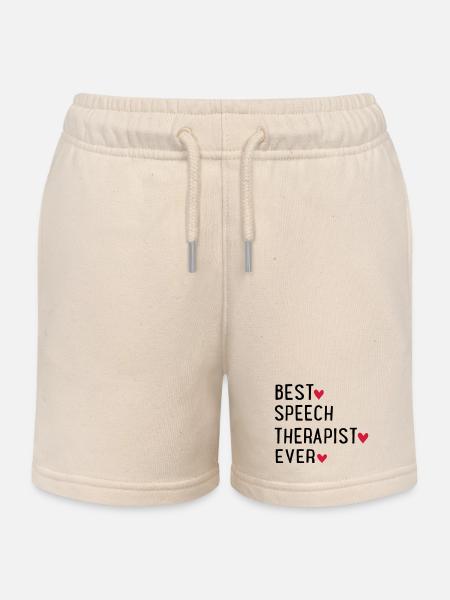 Sprachtherapeut - Kinder Organic Joggingshorts Mini Bolter von Stanley/Stella - Natur