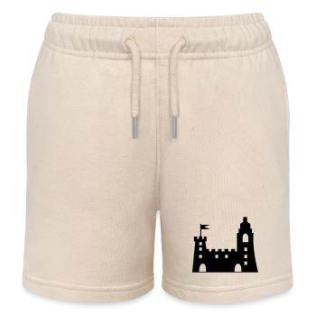 château - Short de jogging enfant bio Stanley/Stella - écru doux - Devant
