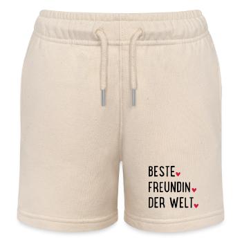 Beste Freundin - Kinder Organic Joggingshorts Mini Bolter von Stanley/Stella - Natur - Vorne