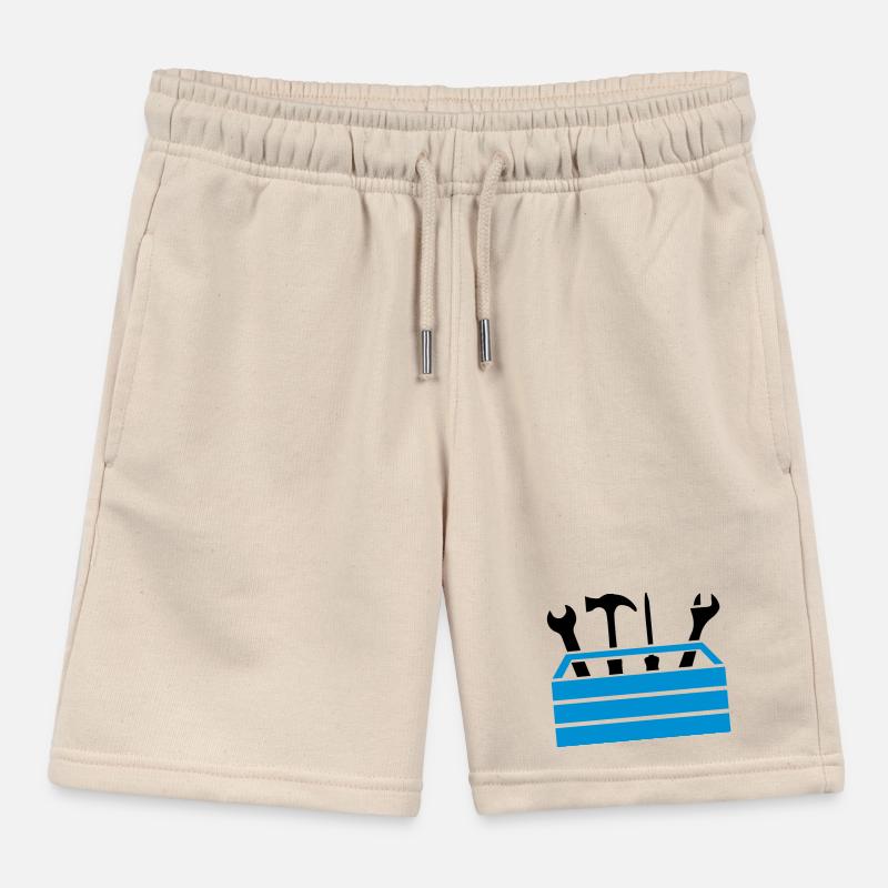 Tools Workshop Toolbox Kids Organic Sweat Shorts by Stanley/Stella