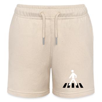 Franchissement du passage piéton - Short de jogging enfant bio Stanley/Stella - écru doux - Devant