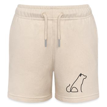 Shibu Inu - Kids Organic Sweat Shorts by Stanley/Stella - soft Ecru - Front