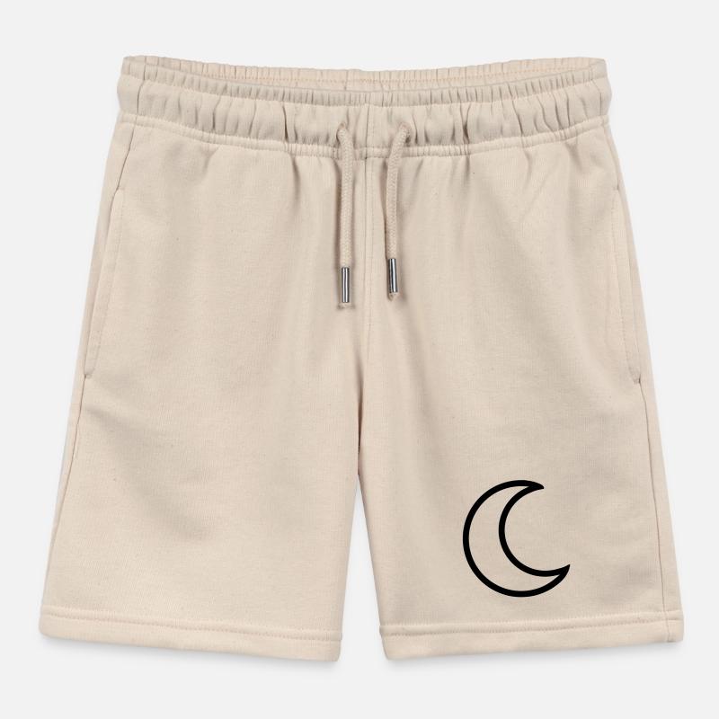 Half Moon Moon Sky Kids Organic Sweat Shorts by Stanley/Stella