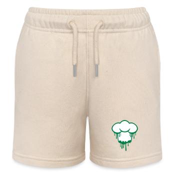 Graffiti Kochmütze Küchen Meister Chef Cool Spray - Kinder Organic Joggingshorts Mini Bolter von Stanley/Stella - Natur - Vorne