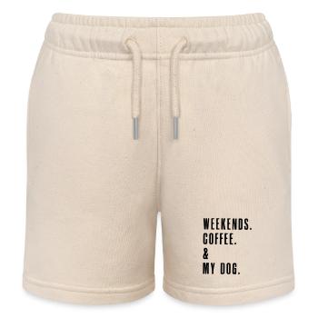 Wochenendkaffee - Kinder Organic Joggingshorts Mini Bolter von Stanley/Stella - Natur - Vorne