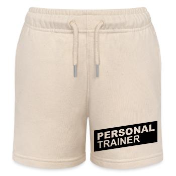 personal trainer black up - Short de jogging enfant bio Stanley/Stella - écru doux - Devant