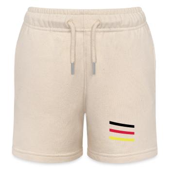 Deutschland Linie - Kinder Organic Joggingshorts Mini Bolter von Stanley/Stella - Natur - Vorne