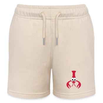 Lobster - Kids Organic Sweat Shorts by Stanley/Stella - soft Ecru - Front