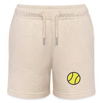 Tennis ball - Kids Organic Sweat Shorts by Stanley/Stella - soft Ecru - Front