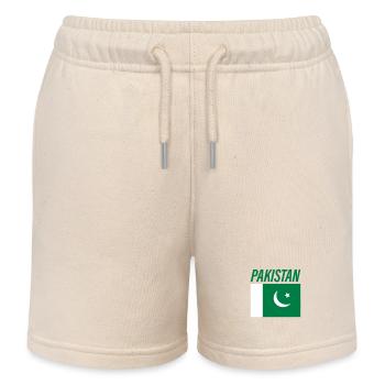 Pakistan - Short de jogging enfant bio Stanley/Stella - écru doux - Devant