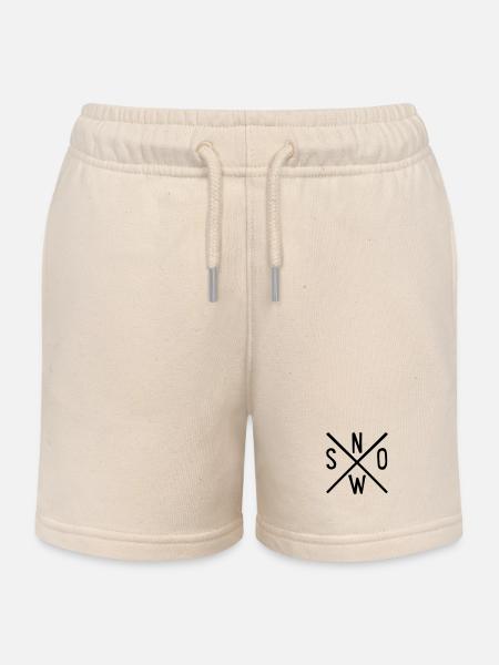 Schnee - Kinder Organic Joggingshorts Mini Bolter von Stanley/Stella - Natur