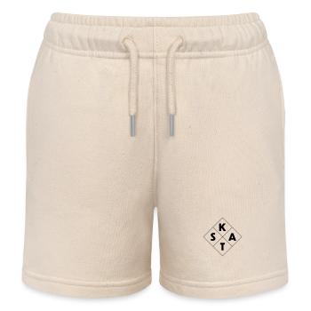 Skat - Short de jogging enfant bio Stanley/Stella - écru doux - Devant