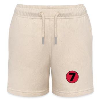 Anniversaire Anniversaire 7 - Short de jogging enfant bio Stanley/Stella - écru doux - Devant