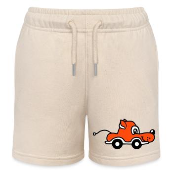 Dog Car Toy Remote Controlled Driving Wheels Cute - Kids Organic Sweat Shorts by Stanley/Stella - soft Ecru - Front