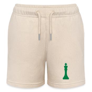 Roi des échecs - Short de jogging enfant bio Stanley/Stella - écru doux - Devant