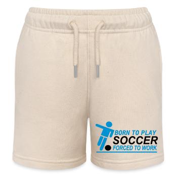 Soccer - Kids Organic Sweat Shorts by Stanley/Stella - soft Ecru - Front