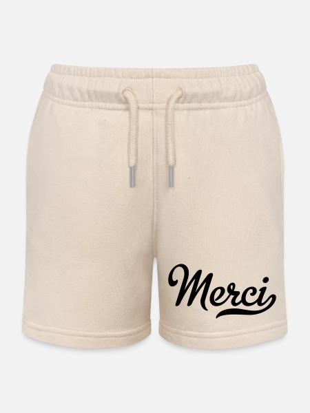 merci - Kinder Organic Joggingshorts Mini Bolter von Stanley/Stella - Natur