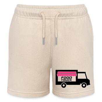 Camion de cuisine de rue 02 - Short de jogging enfant bio Stanley/Stella - écru doux - Devant