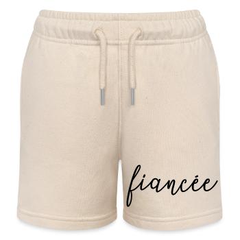 Verlobte passende Verlobung Hochzeit Flitterwochen - Kinder Organic Joggingshorts Mini Bolter von Stanley/Stella - Natur - Vorne