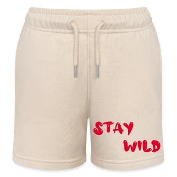 stay wild - Kinder Organic Joggingshorts Mini Bolter von Stanley/Stella - Natur - Vorne
