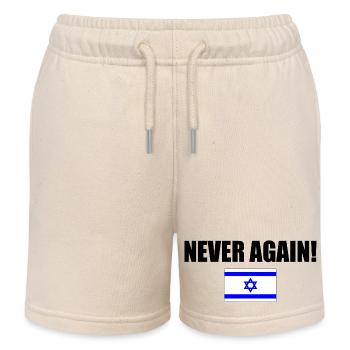 Never again - israel - Kids Organic Sweat Shorts by Stanley/Stella - soft Ecru - Front