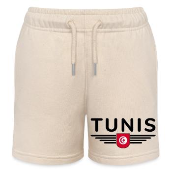Tunis Design – Pour les amoureux de la capitale - Short de jogging enfant bio Stanley/Stella - écru doux - Devant