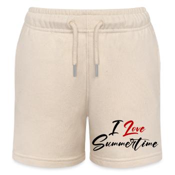 Ich Liebe Sommer - Kinder Organic Joggingshorts Mini Bolter von Stanley/Stella - Natur - Vorne
