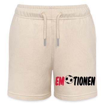 Emotionen (Fußball) Geschenk - Kinder Organic Joggingshorts Mini Bolter von Stanley/Stella - Natur - Vorne