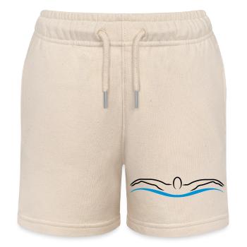 swim - Kids Organic Sweat Shorts by Stanley/Stella - soft Ecru - Front