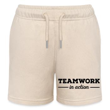 6061912 121161696 Teamwork - Kinder Organic Joggingshorts Mini Bolter von Stanley/Stella - Natur - Vorne