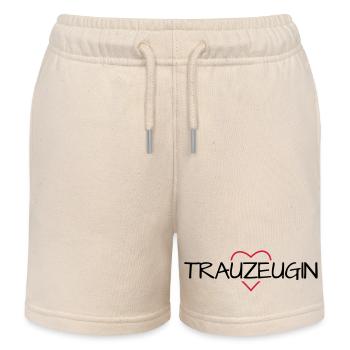 Trauzeugin Herz Junggesellinnenabschied - Kinder Organic Joggingshorts Mini Bolter von Stanley/Stella - Natur - Vorne