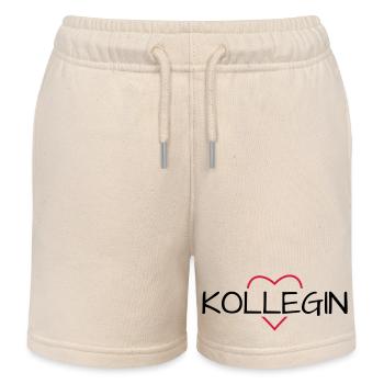 Cadeau de collègue préféré - Short de jogging enfant bio Stanley/Stella - écru doux - Devant