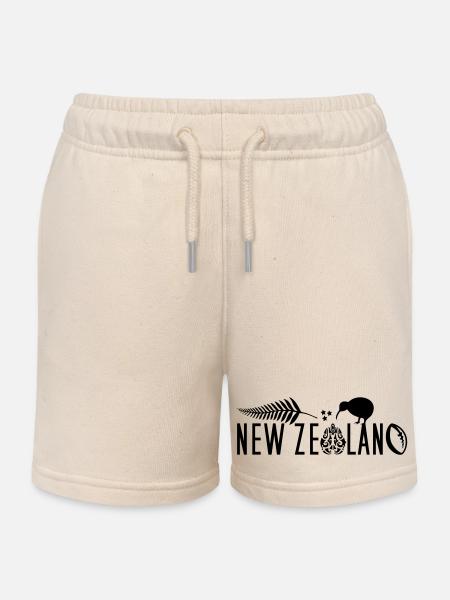 Nouvelle-Zélande Kiwi Voile Rugby Maori - Short de jogging enfant bio Stanley/Stella - écru doux