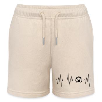 footballer - Kids Organic Sweat Shorts by Stanley/Stella - soft Ecru - Front