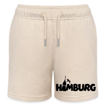 Hamburg am Hamburger Hafen - Kinder Organic Joggingshorts Mini Bolter von Stanley/Stella - Natur - Vorne