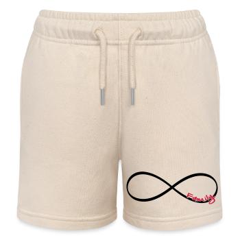 Unendlichkeitszeichen Family -Geschenk Liebe - Kinder Organic Joggingshorts Mini Bolter von Stanley/Stella - Natur - Vorne