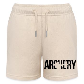 archery Bogenschießen - Kinder Organic Joggingshorts Mini Bolter von Stanley/Stella - Natur - Vorne