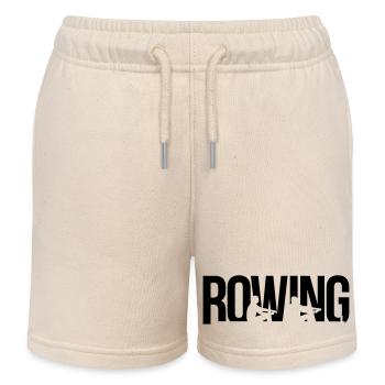 rowing - Kids Organic Sweat Shorts by Stanley/Stella - soft Ecru - Front