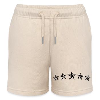 tatouage star - Short de jogging enfant bio Stanley/Stella - écru doux - Devant