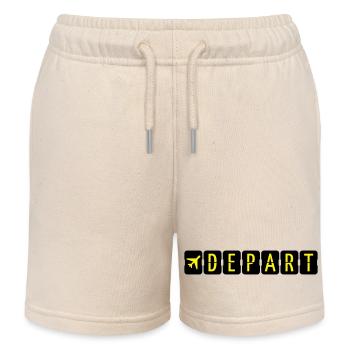 Départ - Short de jogging enfant bio Stanley/Stella - écru doux - Devant